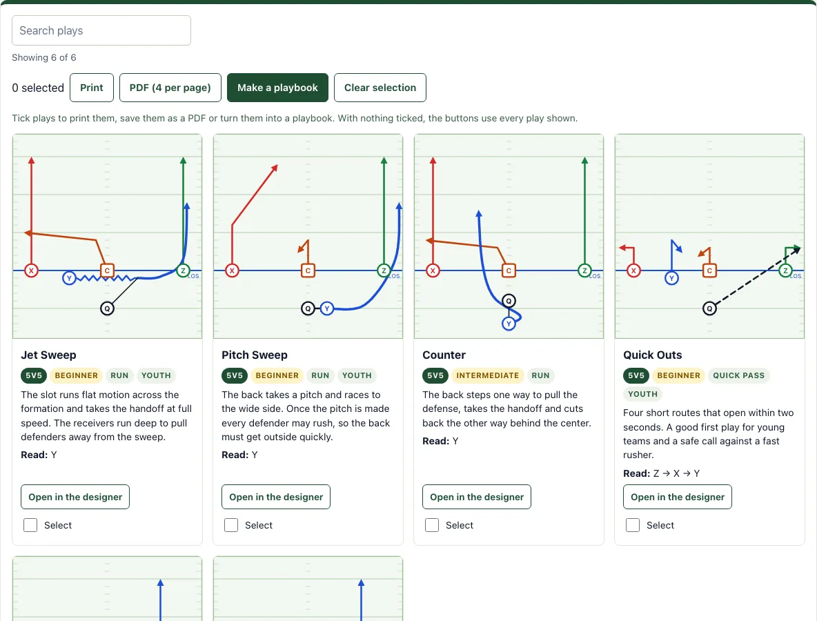 Can you block in flag football example